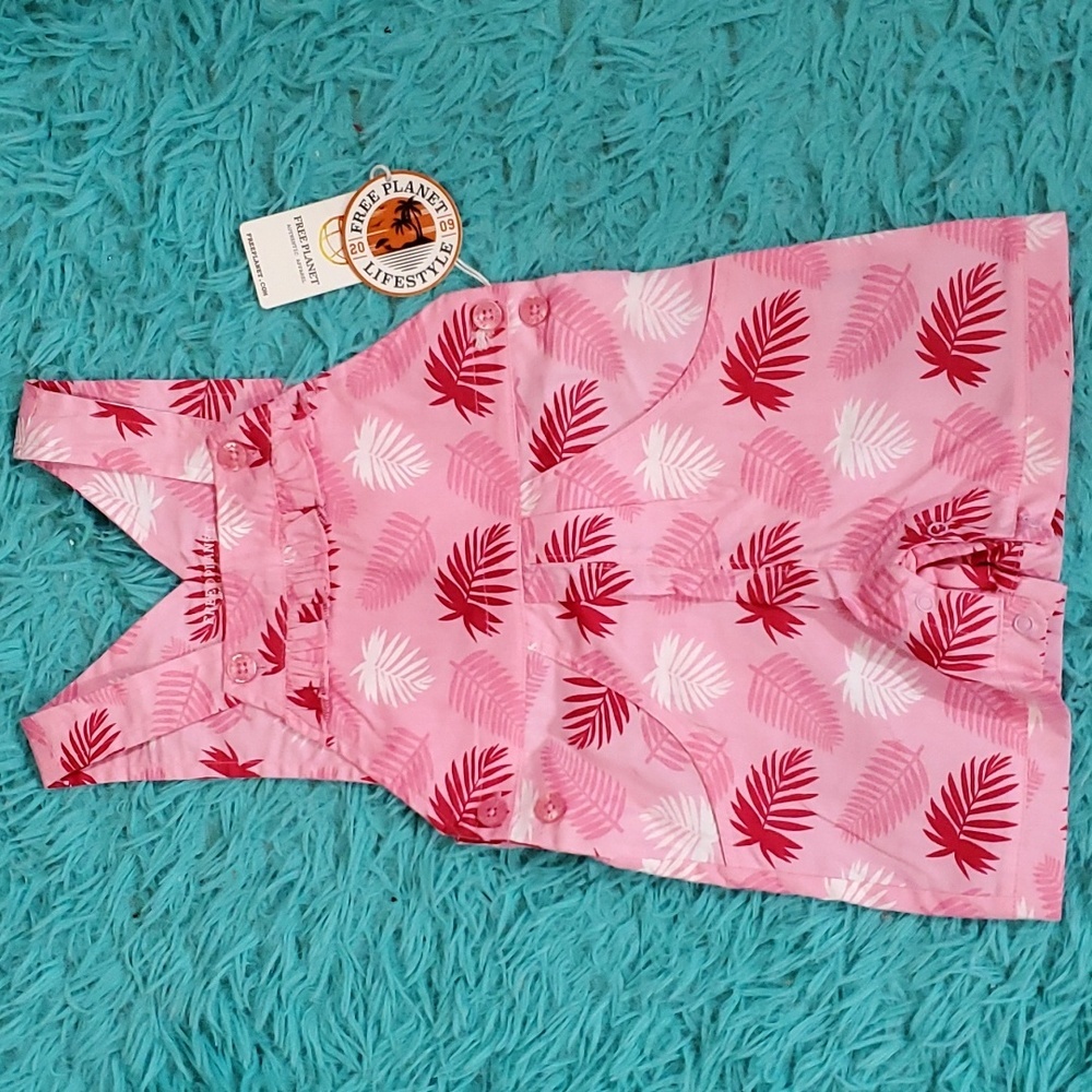 Free Planet Palm NWT Shortalls